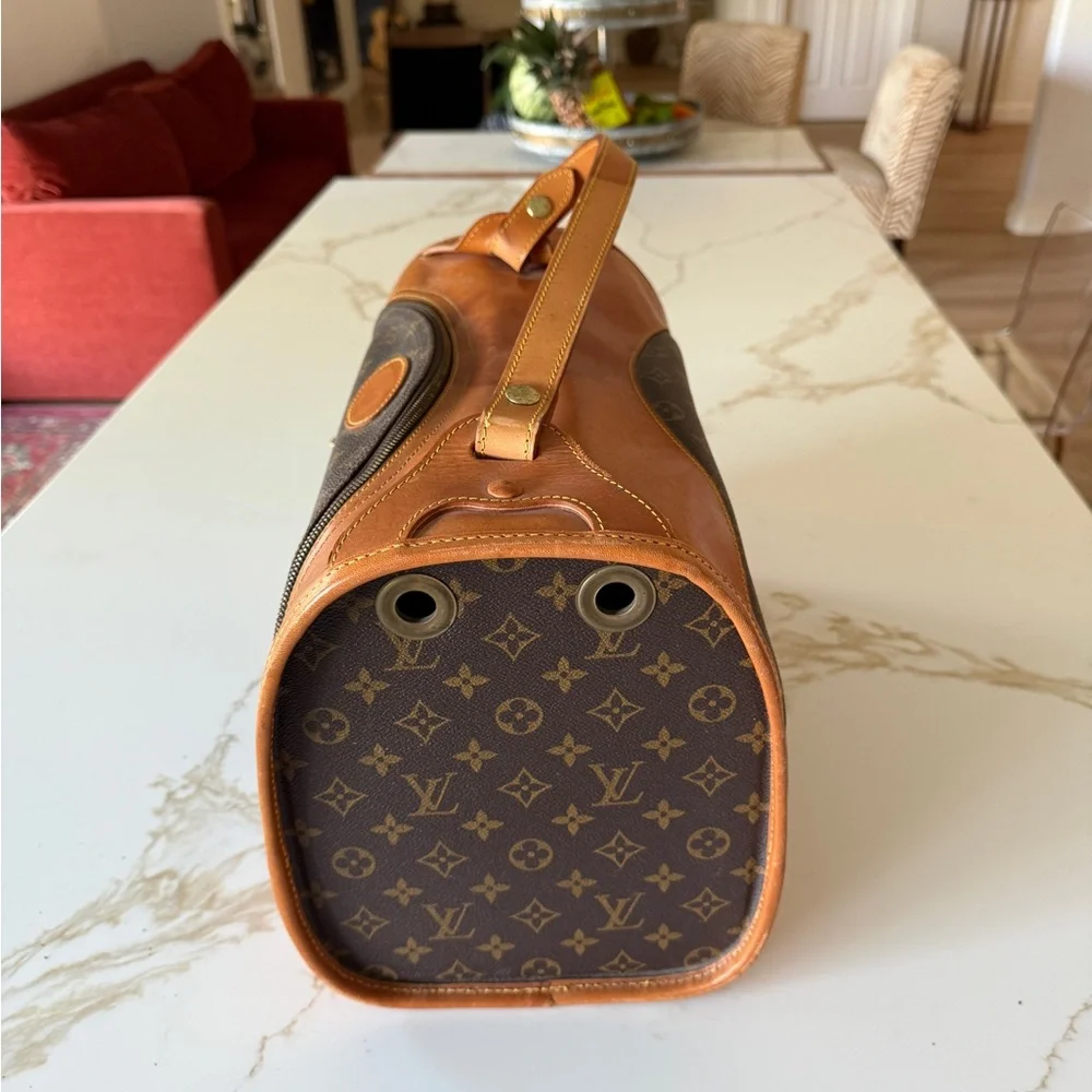 Louis Vuitton Brown Monogram Travel Bag